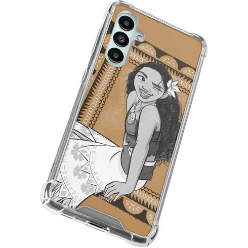 Disney Princess Moana Winking Art Galaxy A16 5G Clear Case