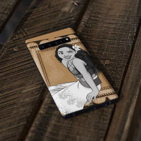 Disney Moana Winking Art Galaxy S10 Skin