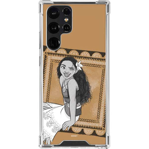Disney Moana Winking Art Galaxy S23 Ultra Clear Case