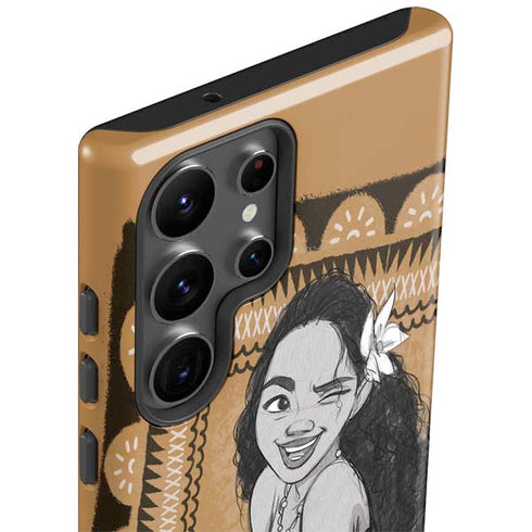 Disney Princess Moana Winking Art Galaxy S23 Ultra Pro Case