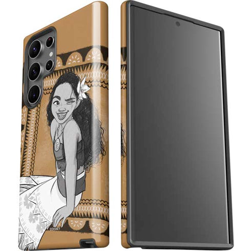 Disney Princess Moana Winking Art Galaxy S23 Ultra Pro Case