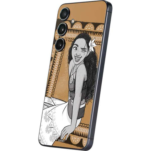 Disney Princess Moana Winking Art Galaxy S25 Plus Skin