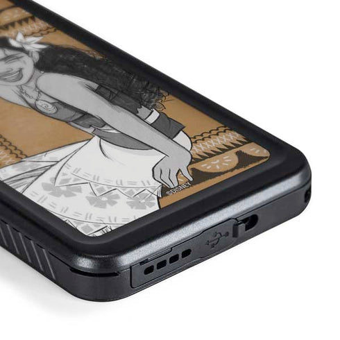 Disney Moana Winking Art Galaxy S24 Plus Waterproof Case