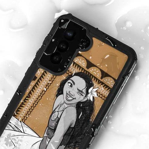Disney Moana Winking Art Galaxy S24 Plus Waterproof Case