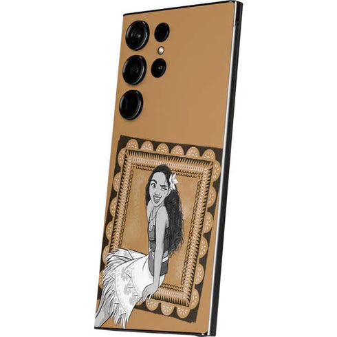 Disney Princess Moana Winking Art Galaxy S25 Ultra Skin