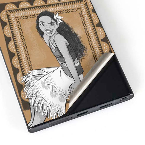Disney Princess Moana Winking Art Galaxy S25 Ultra Skin