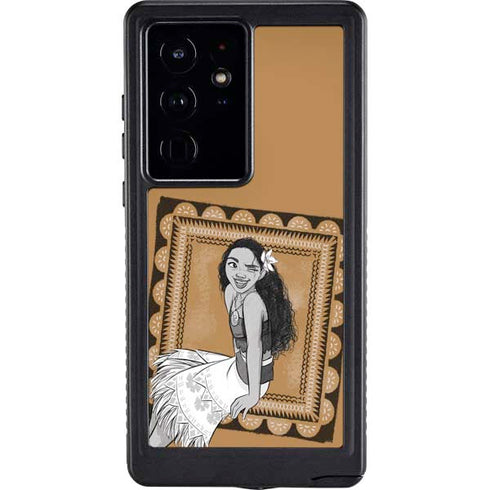 Disney Moana Winking Art Galaxy S24 Ultra Waterproof Case