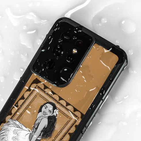 Disney Moana Winking Art Galaxy S24 Ultra Waterproof Case