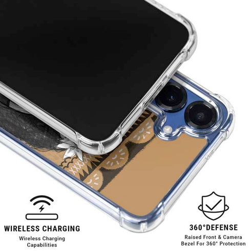 Disney Princess Moana Winking Art Galaxy S25 Plus Clear Case