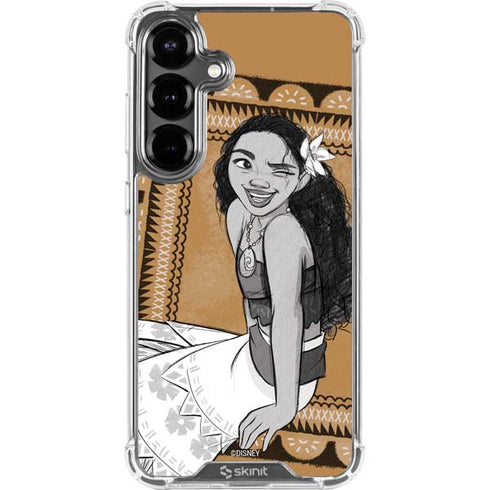 Disney Princess Moana Winking Art Galaxy S26 Clear Case
