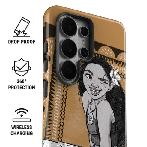 Disney Princess Moana Winking Art Galaxy S26 Ultra Impact Case