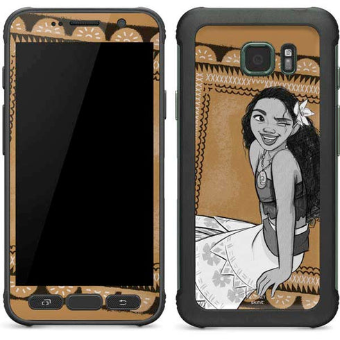 Disney Moana Winking Art Galaxy S7 Active Skin