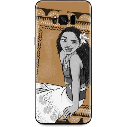Disney Moana Winking Art Galaxy S8 Skin