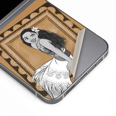 Disney Princess Moana Winking Art Galaxy Z Flip6 Skin