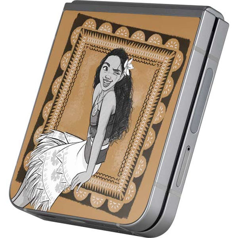 Disney Princess Moana Winking Art Galaxy Z Flip6 Skin