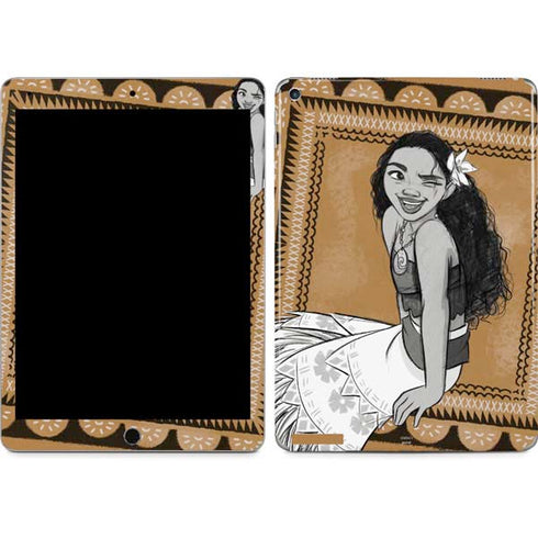 Disney Princess Moana Winking Art iPad Skins