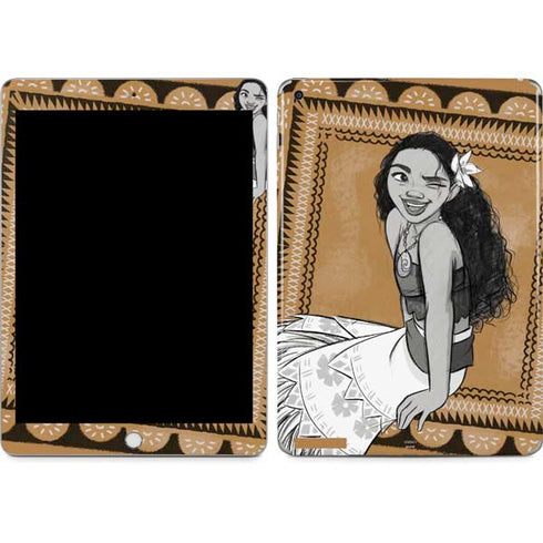 Disney Princess Moana Winking Art Apple iPad Skin
