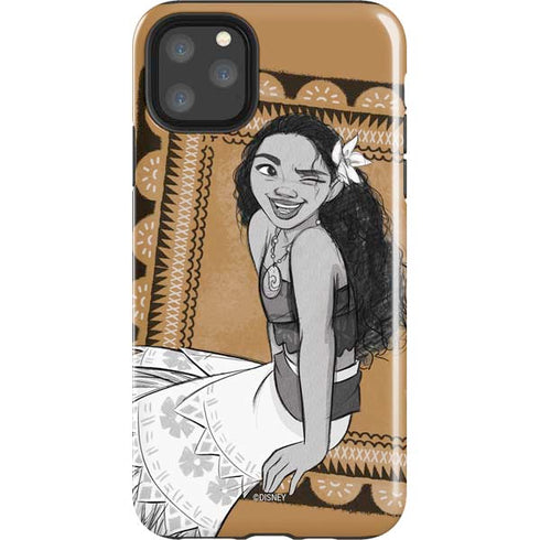 Disney Princess Moana Winking Art iPhone Cases