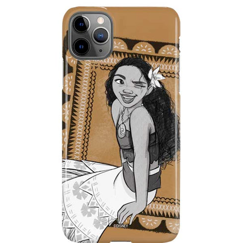 Disney Princess Moana Winking Art iPhone Cases
