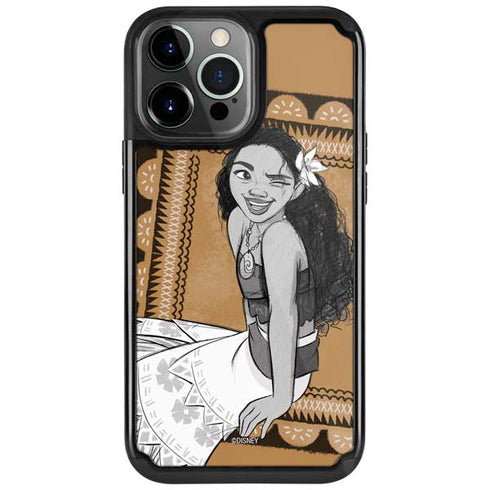 Disney Princess Moana Winking Art iPhone Cases