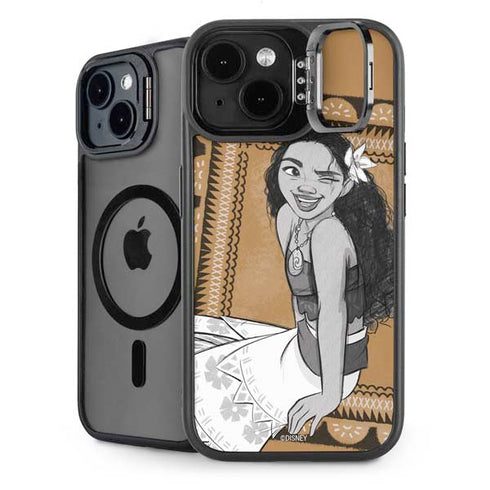 Disney Princess Moana Winking Art iPhone 14 Kickstand Case