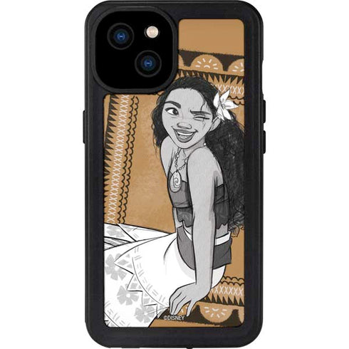 Disney Moana Winking Art iPhone 15 Plus Waterproof Case