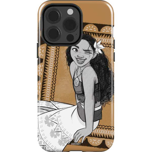 Disney Moana Winking Art iPhone 15 Pro Impact Case