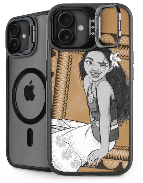 Disney Princess Moana Winking Art iPhone 16 Plus Kickstand Case