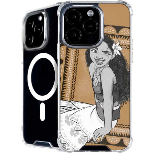 Disney Princess Moana Winking Art iPhone 16 Pro Max MagSafe Case