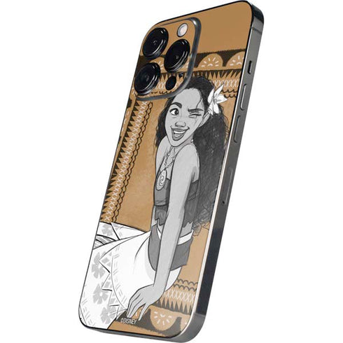 Disney Princess Moana Winking Art iPhone 16 Pro Max Skin