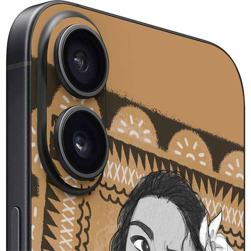 Disney Princess Moana Winking Art iPhone 16 Skin