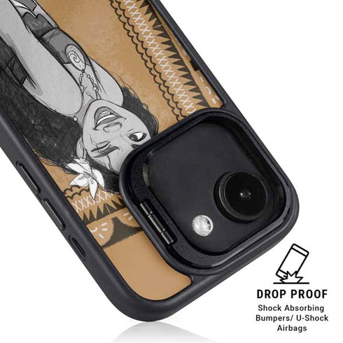 Disney Princess Moana Winking Art iPhone 16e Kickstand Case