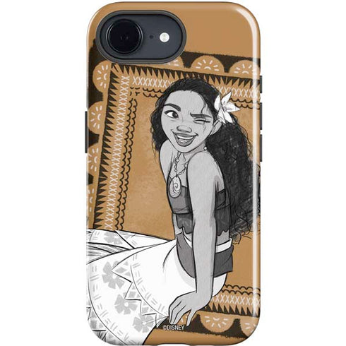 Disney Princess Moana Winking Art iPhone 16e Impact Case