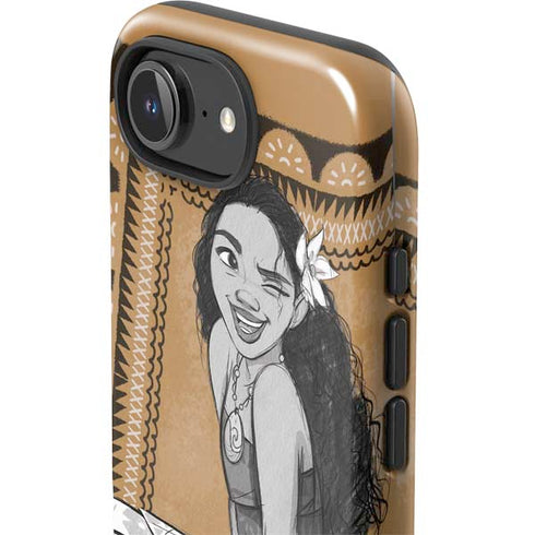 Disney Princess Moana Winking Art iPhone 16e Impact Case
