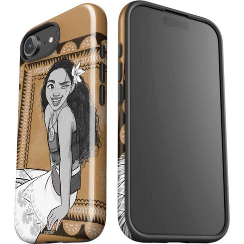 Disney Princess Moana Winking Art iPhone 16e Impact Case