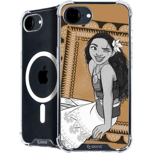 Disney Princess Moana Winking Art iPhone 16e MagSafe Case