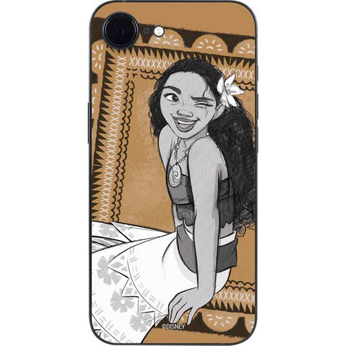Disney Princess Moana Winking Art iPhone 16e Skin