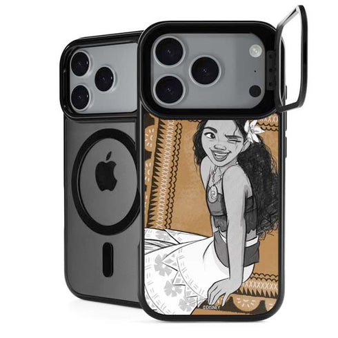 Disney Princess Moana Winking Art iPhone 18 Pro Kickstand Case