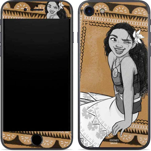Disney Moana Winking Art iPhone 7 Skin