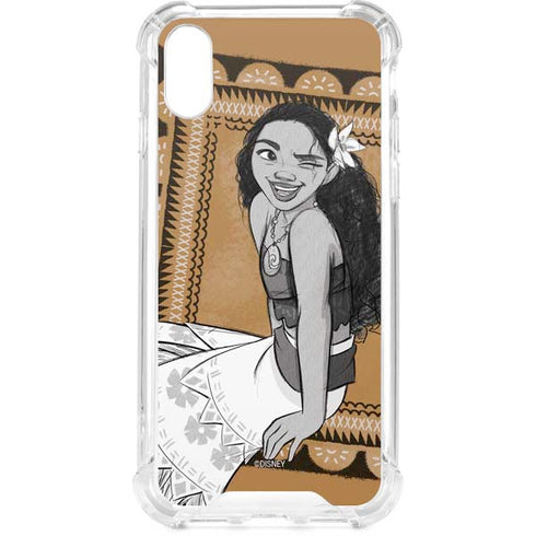 Disney Moana Winking Art iPhone XS Clear Case