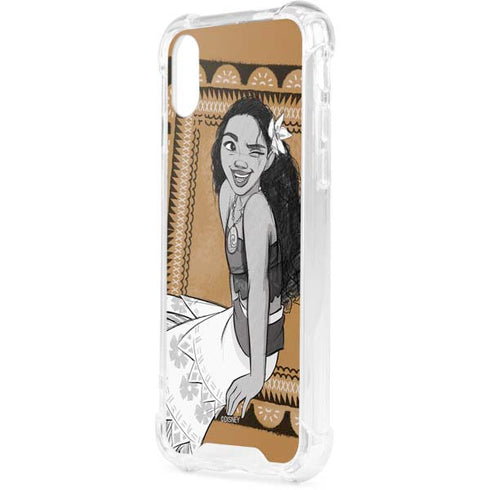 Disney Moana Winking Art iPhone XS Clear Case