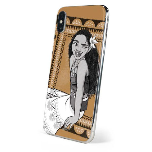 Disney Moana Winking Art iPhone XS Skin