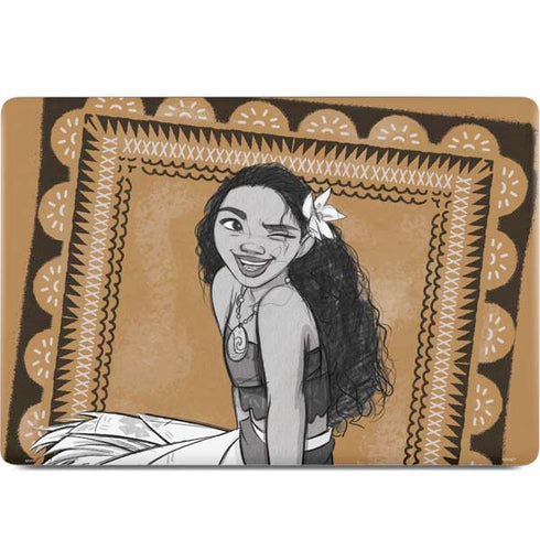 Disney Princess Moana Winking Art MacBook Skins