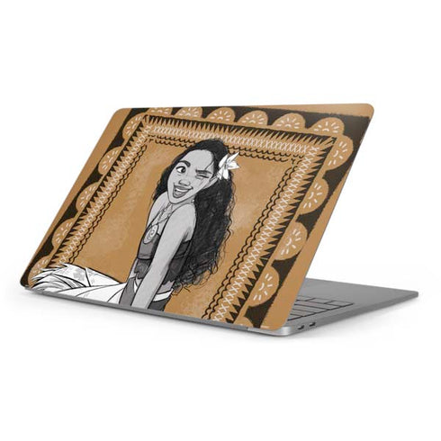 Disney Princess Moana Winking Art Apple MacBook Pro 16-inch Skin