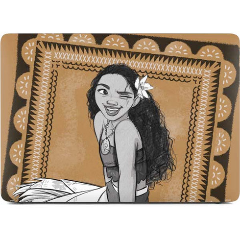 Disney Princess Moana Winking Art Apple MacBook Pro 16-inch Skin