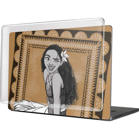 Disney Princess Moana Winking Art MacBook Cases