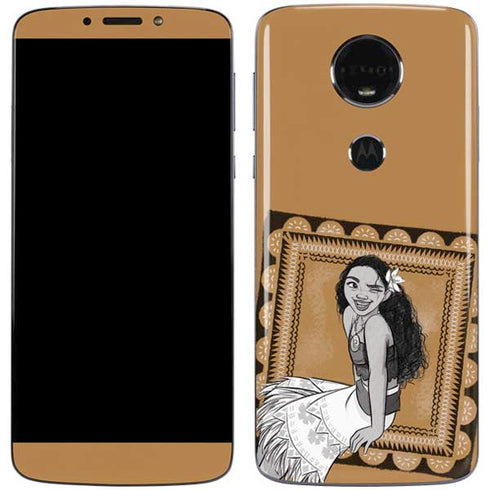 Disney Moana Winking Art Moto E5 Plus Skin