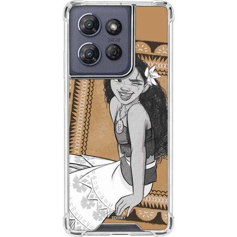 Disney Princess Moana Winking Art Moto G 5G (2025) Clear Case