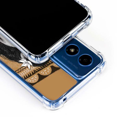 Disney Princess Moana Winking Art Moto G 5G (2024) Clear Case