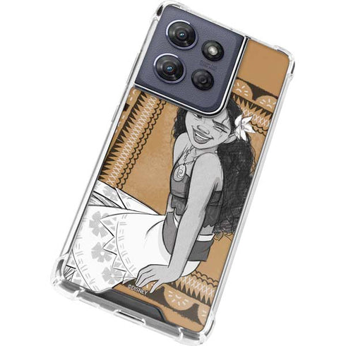 Disney Princess Moana Winking Art Moto G Stylus 5G (2025) Clear Case